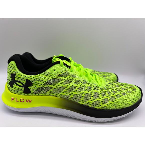 Under Armour Flow Velociti Wind 2 Running Shoes Volt Green Men's Size 10 NEW - Picture 1 of 12
